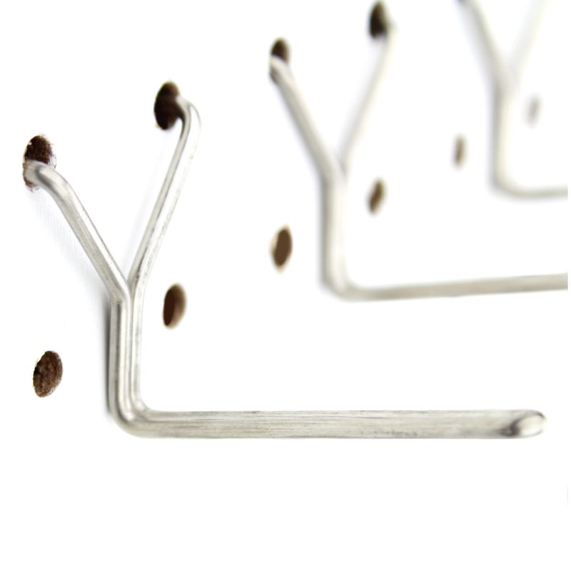 Right Arrange Stainless Steel Pegboard Hooks 50-Pack 2"" L Hook - Will Not Fall Out  Fits Any Peg Board - Organize Tools  Accessories  Workbench  Garage Storage  Kitchen  Crafts  Jewelry  Retail - Image 1